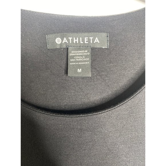 ATHLETA WOMEN'S BLACK SANTORINI THERA DRESS SZ M - Picture 3 of 3